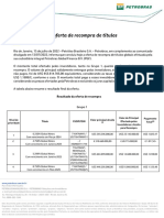 Petrobras Conclui Oferta de Recompra de Títulos