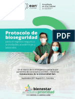 Protocolo de Bioseguridad. 