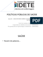 POLÍTICAS PÚBLICAS DE SAÚDE - 1-3-5