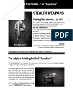 Stealth Weapons: Seeing The Unseen or Not!