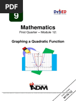 Mathematics: Graphing A Quadratic Function