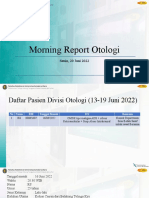 Morning Report Otologi 20 Juni 2022