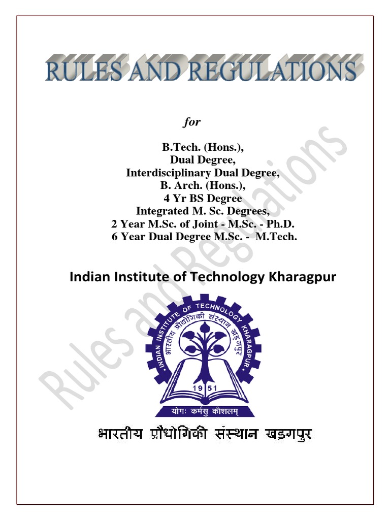 Indian Institute of Technology Kharagpur | PDF | Engineering | Academic ...