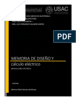 ELECTRICIDAD Memoria de Diseño - Monica Gomez