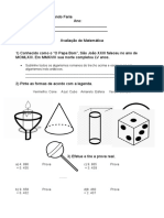 Avaliação de Matemática Osmundo