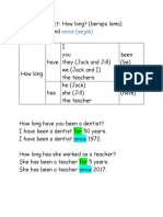 Present Perfect How Long