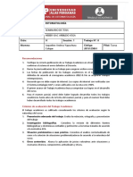 Escuela Profesional Estomatología Curso: Docente: Ciclo: Sección: 1 Trabajo N°: 8 Alumna: Código: Filial: Tacna