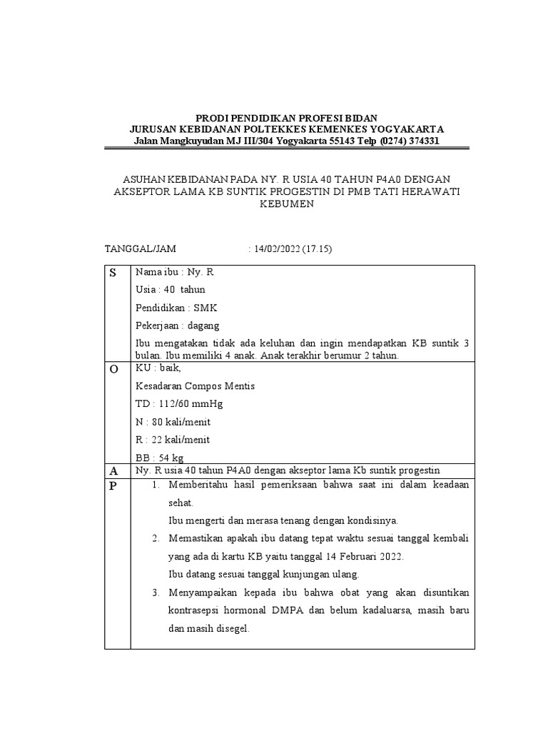 SOAP KB MGG 3 | PDF