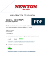 GUÍA PRÁCTICA DE BIOLOGIA 2 5to Año Newton - Bioquimica I