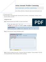 SAP GRC - Perform Automatic Workflow Customizing