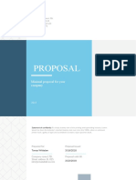 Proposal: Minimal Proposal For Your Company
