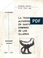 La Tradición Alfarera en Santo Domingo de Los Olleros - Quiroz Chueca, Gerardo