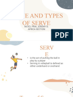 Serve and Types of Serve