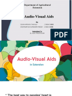 Audio-Visual Aids: Department of Agricultural Extension