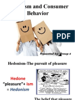 Hedonism and Consumer Behavior: Presented By: Group