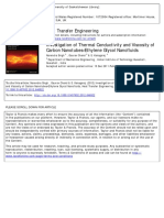 6.2 2012 O Investigation of Thermal Conductivity and Viscosity of Carbon Nanotubes-Ethylene Glycol Nanofluids