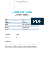 IGCSE Physics Fission and Fusion Question Paper 2