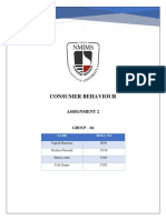 Consumer Behaviour: Assignment 2