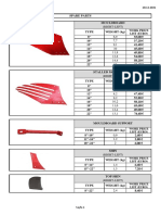 (Right-Left) : Work Price List (Euro)