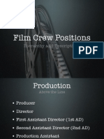 Film Crew Positions