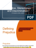 Prejudice, Stereotypes and Discrimination