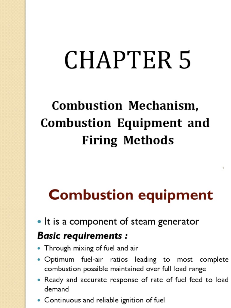 Chapter 5 - Combustion Equipment | PDF | Combustion | Coal
