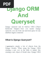 Django ORM and Queryset