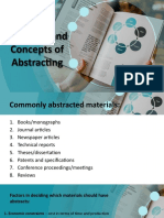Principles and Concepts of Abstracting