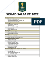 Skuad Salfa FC 2022