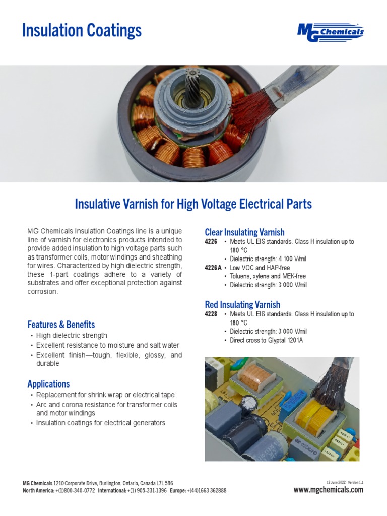 Insulation Coatings Insulative Varnish For High Voltage Electrical