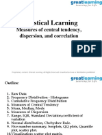 Statistical Learning - Measures of Data