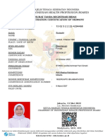 (The Indonesian Health Profession Board) : Registration Certification of Midwife