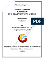 Machine Learning Blockchain Game Devlopment With Unity 3D Organized by