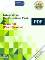 ANCIS NHS GRADE 12 1st Quarter Integrative Performance Task