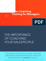 Sales Coaching Training For Managers