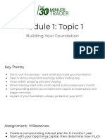 Module 1: Topic 1: Building Your Foundation
