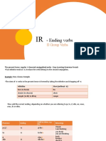 Les Verbres en IR Et Les Expections