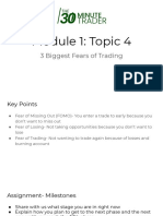 Module 1: Topic 4: 3 Biggest Fears of Trading