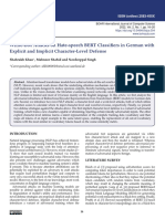 White-Box Attacks on Hate-speech BERT Classifiers in German with Explicit and Implicit Character Level Defense