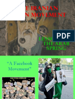 Iranian Green MVMT Lessons For Arab Spring