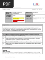 Assignment Brief BDM May