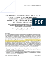 Características del profesor que motivan a estudiantes de ESO