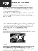 Color Psychology Reference Chart | PDF