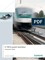 S 700 K Point Machine: Setting Points Reliably