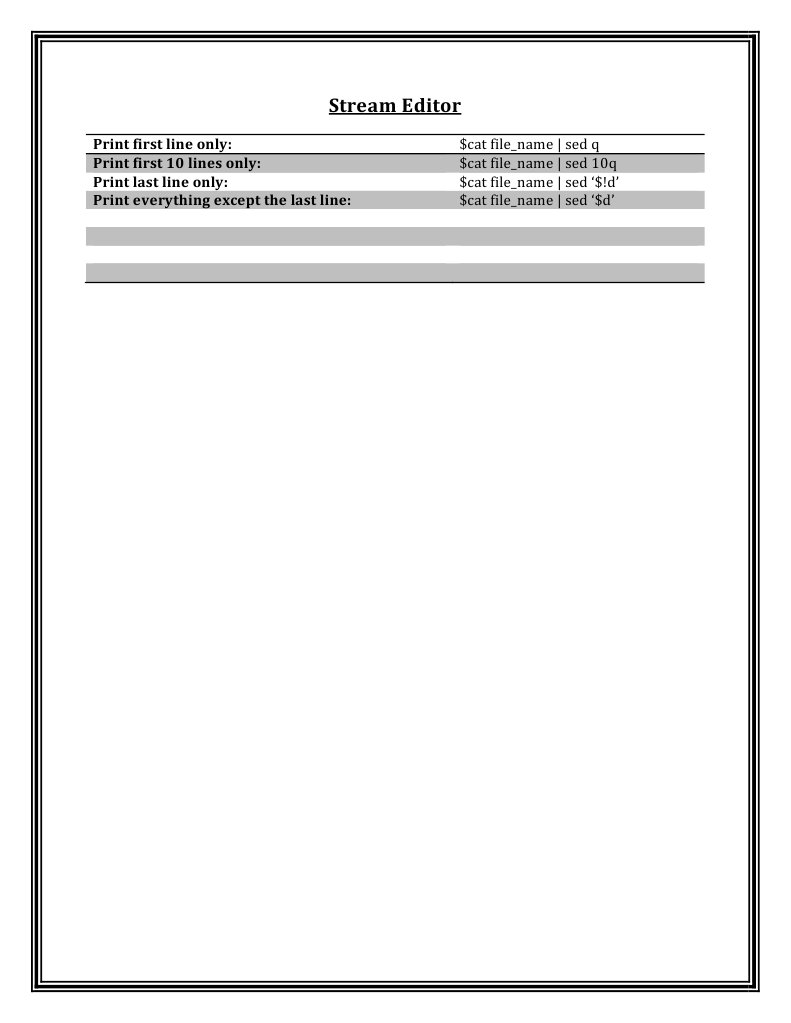 Stream Editor | PDF