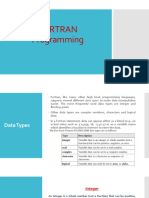 FORTRAN Programming - L02