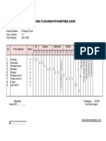 Jadwal Pelaksanaan Program Pembelajaran Kelas 1