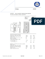 CSC2233 NPN Plastic Power Transistor Data Sheet