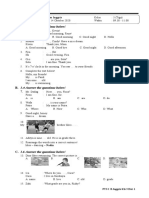 A. 3.3 Answer The Questions Below!: PTS I B.Inggris Kls 3 Hal. 1