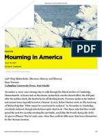 Mourning in America - Boston Review - Left Wing Melancholia Traverso Review by Peter Gordon